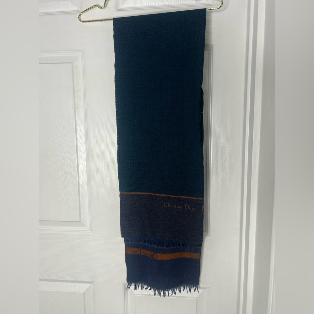 Christian Dior Wool Blue Women’s Scarf - Picture 2 of 9